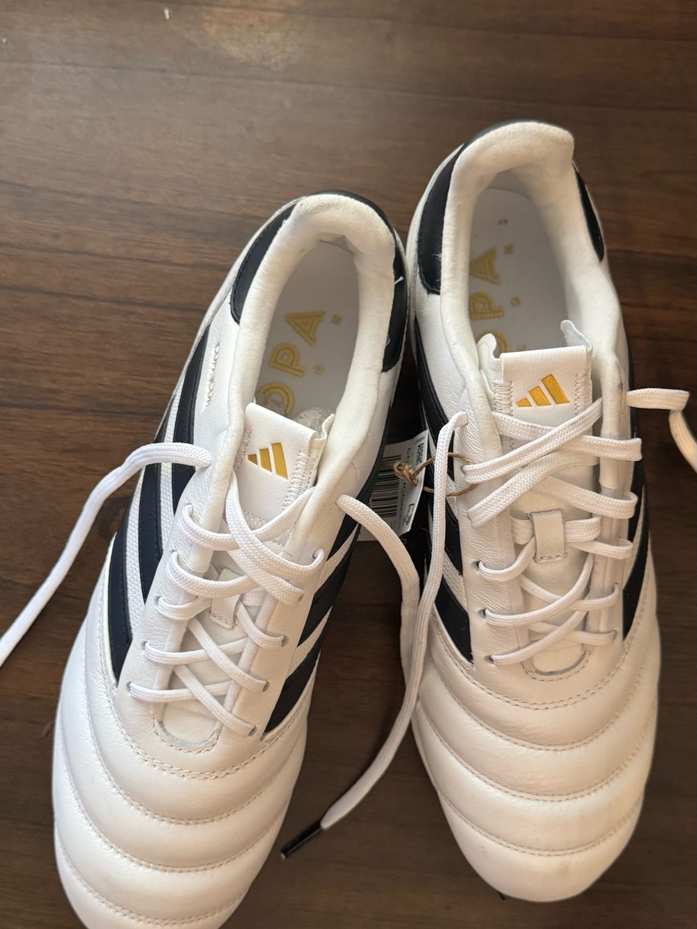adidas White & Black Copa Classic Sneakers